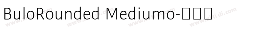 BuloRounded Mediumo字体转换